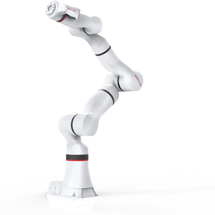 Robot industriel ROKA XMate manipulant le robot de soudage à l'origine du bras mécanique de p...